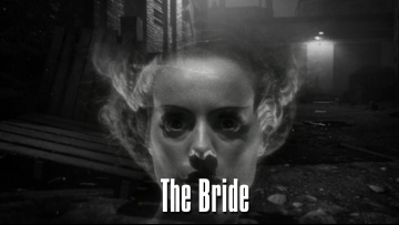 The Bride's encore. Elsa Lanchester in the 1935 movie Bride of Frankenstein
